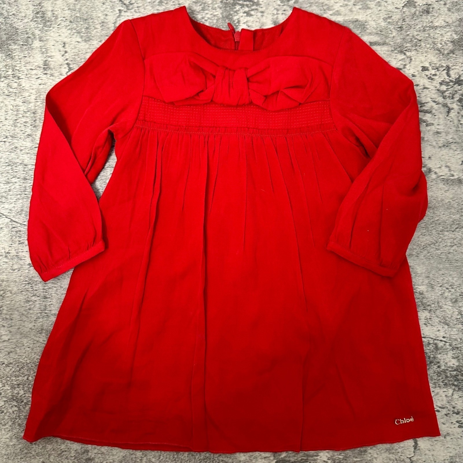Chlo Kids Red Bow Dress Size 2t | Holiday & Party